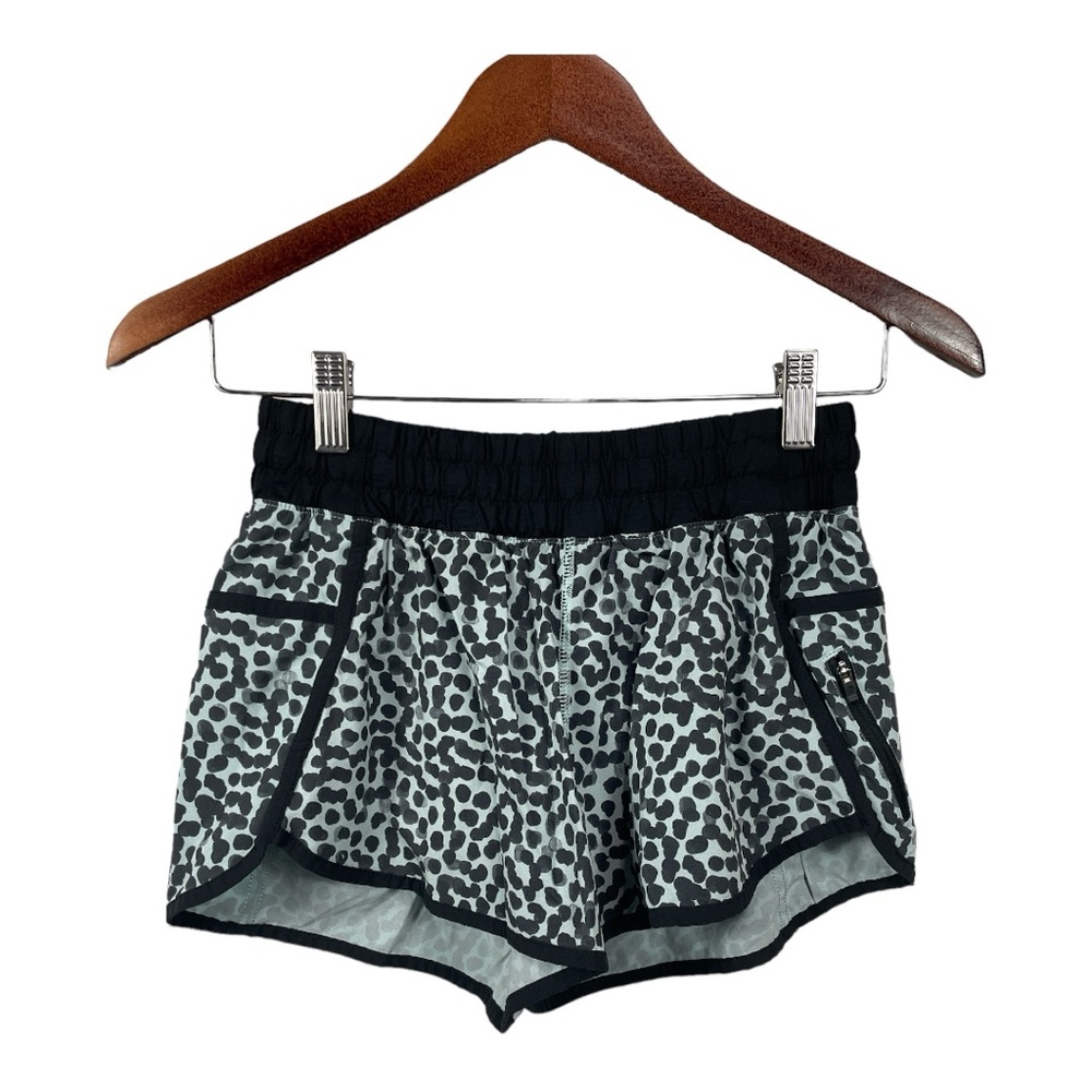 Lululemon Tracker Shorts Ace Spot Tranquil Blue, Size 6